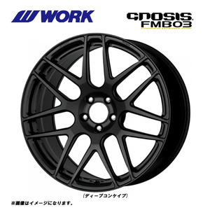 送料無料 ワーク GNOSIS FMB03 11J-20 +30 5H-100 (20インチ) 5H100 11J+30【4本セット 新品】