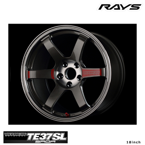 送料無料 レイズ VOLK RACING TE37 SAGA SL (18inch) 9J-18 +52 5H-100 (18インチ) 5H100 9J+52【2本セット 新品】