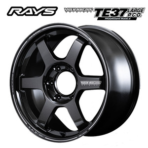 送料無料 レイズ VOLK RACING TE37 LARGE P.C.D. PROGRESSIVE MODEL II 9J-18 +50 6H-139.7 (18インチ) 6H139.7 9J+50【4本セット 新品】