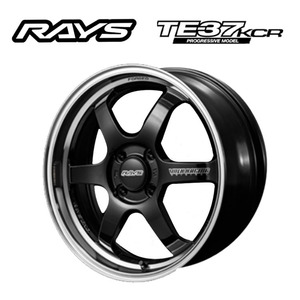 送料無料 レイズ VOLK RACING TE37 KCR PROGRESSIVE MODEL 5.5J-16 +45 4H-100 (16インチ) 4H100 5.5J+45【4本セット 新品】