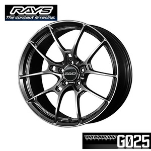 送料無料レイズ VOLK RACING G025 (HK) 8.5J-19 +35 5H-112 (19インチ) 5H112 8.5J+35【2本セット 新品】