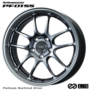 送料無料 エンケイ PerformanceLine PF01 SS (M/PS) 9J-17 +48 5H-114.3 (17インチ) 5H114.3 9J+48【2本セット 新品】