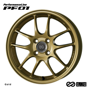 送料無料 エンケイ PerformanceLine PF01 (G) 7.5J-18 +45 5H-114.3 (18インチ) 5H114.3 7.5J+45【1本単品 新品】