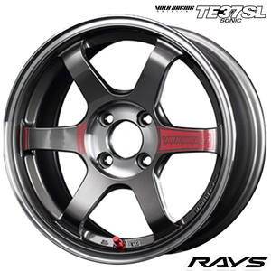 送料無料 レイズ VOLK RACING TE37 SONIC SL 7J-15 +24 4H-100 (15インチ) 4H100 7J+24【4本セット 新品】