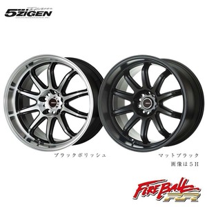 送料無料 五次元 FIREBALL RR 4HBKP 7J-17 +45 4H-100 (17インチ) 4H100 7J+45【4本セット 新品】