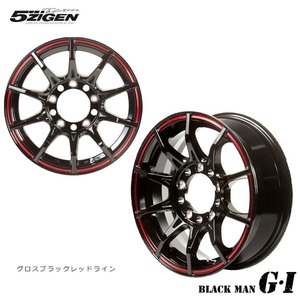 送料無料 五次元 BLACK-MAN G・I GBRL 6J-15 +33 6H-139.7 (15インチ) 6H139.7 6J+33【4本セット 新品】