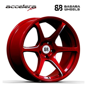 送料無料 アクセレラ BASARA WHEELS 9J-17 +15 5H-114.3 (17インチ) 5H114.3 9J+15【4本セット 新品】