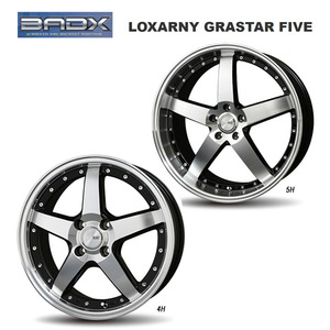 送料無料 バドックス LOXARNY GRASTAR FIVE 9J-20 +40 5H-114.3 (20インチ) 5H114.3 9J+40【4本セット 新品】