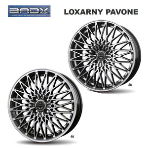 送料無料 バドックス LOXARNY PAVONE 7.5J-18 +55 5H-114.3 (18インチ) 5H114.3 7.5J+55【4本セット 新品】