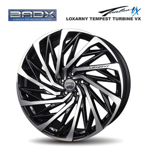 送料無料 バドックス LOXARNY TEMPEST TURBINE VX 7.5J-18 +48 5H-114.3 (18インチ) 5H114.3 7.5J+48【1本単品 新品】