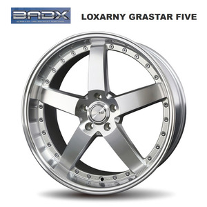 送料無料 バドックス LOXARNY GRASTAR FIVE 8.5J-20 +45 5H-114.3 (20インチ) 5H114.3 8.5J+45【2本セット 新品】
