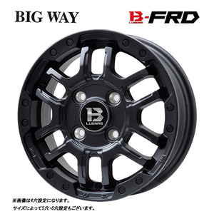 送料無料 ビッグウェイ B-LUGNAS FRD 8J-17 +38 5H-127 (17インチ) 5H127 8J+38【1本単品 新品】