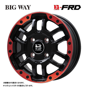 送料無料 ビッグウェイ B-LUGNAS FRD 6.5J-16 +45 5H-114.3 (16インチ) 5H114.3 6.5J+45【1本単品 新品】