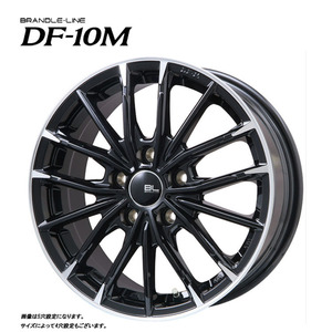 送料無料 ブランドルライン DF-10M 3.5B-12 +44 4H-100 (12インチ) 4H100 3.5B+44【1本単品 新品】