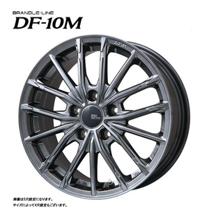 送料無料 ブランドルライン DF-10M 7J-17 +45 5H-114.3 (17インチ) 5H114.3 7J+45【1本単品 新品】