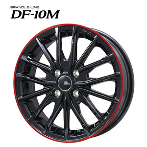 送料無料 ブランドルライン DF-10M 3.5B-12 +44 4H-100 (12インチ) 4H100 3.5B+44【2本セット 新品】