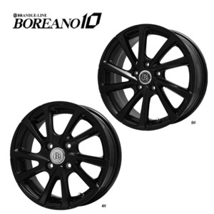 送料無料 ブランドルライン BOREANO10 7.5J-18 +53 5H-100 (18インチ) 5H100 7.5J+53【1本単品 新品】