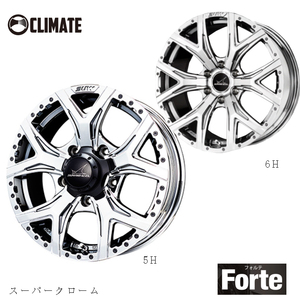 送料無料 クライメイト SUW Forte SCR 6.5J-17 +38 6H-139.7 (17インチ) 6H139.7 6.5J+38【1本単品 新品】