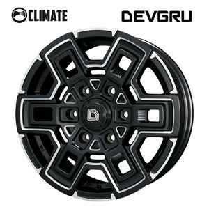 送料無料 クライメイト DEVGRU 9J-20 +55 6H-139.7 (20インチ) 6H139.7 9J+55【2本セット 新品】