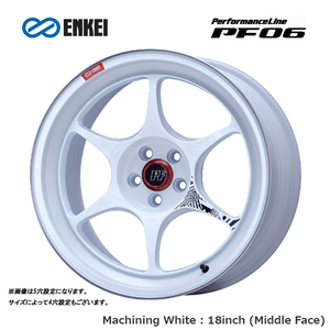 送料無料 エンケイ Performance Line PF06 10J-18 +25 5H-114.3 (18インチ) 5H114.3 10J+25【1本単品 新品】