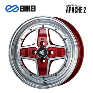 送料無料 エンケイ ENKEI Neo Classic APACHE2 5J-15 +45 4H-100 (15インチ) 4H100 5J+45【4本セット 新品】