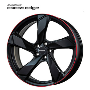 送料無料 ユーロアクシス CROSS Edge 8J-19 +42 5H-108 (19インチ) 5H108 8J+42【4本セット 新品】