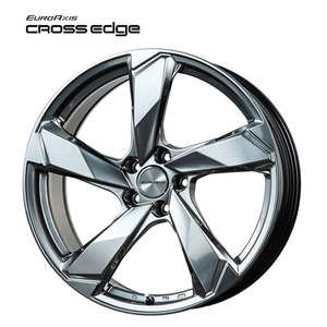 送料無料 ユーロアクシス CROSS Edge 7.5J-18 +50 5H-108 (18インチ) 5H108 7.5J+50【4本セット 新品】