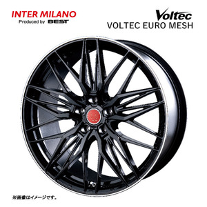 送料無料 インターミラノ VOLTEC EURO MESH 8.5J-20 +38 5H-114.3 (20インチ) 5H114.3 8.5J+38【2本セット 新品】