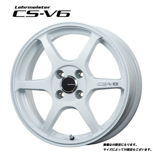 送料無料 レアマイスター CS-V6 6J-16 +48 4H-100 (16インチ) 4H100 6J+48【1本単品 新品】