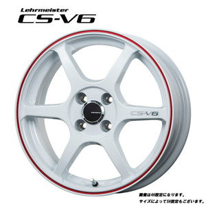 送料無料 レアマイスター CS-V6 7J-17 +52 4H-100 (17インチ) 4H100 7J+52【4本セット 新品】