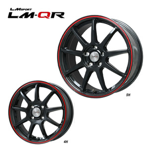 送料無料 レアマイスター LM SPORT LM-QR 8J-18 +40 5H-114.3 (18インチ) 5H114.3 8J+40【4本セット 新品】