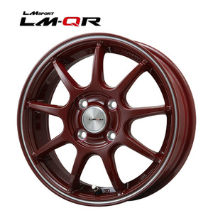 送料無料 レアマイスター LM SPORT LM-QR 5J-15 +45 4H-100 (15インチ) 4H100 5J+45【2本セット 新品】