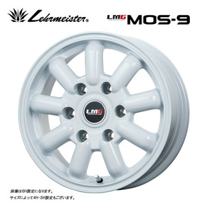 送料無料 レアマイスター LMG MOS-9 7J-17 +40 5H-114.3 (17インチ) 5H114.3 7J+40【1本単品 新品】