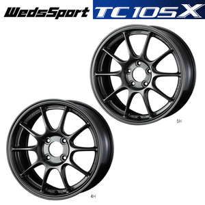 送料無料 ウェッズ WedsSport TC105X 7J-15 +20 4H-100 (15インチ) 4H100 7J+20【1本単品 新品】