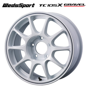 送料無料 ウェッズ WedsSport TC105X GRAVEL 7J-15 +48 5H-114.3 (15インチ) 5H114.3 7J+48【2本セット 新品】