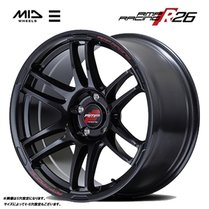 送料無料 マルカサービス RMP RACING R26 8J-18 +45 5H-100 (18インチ) 5H100 8J+45【1本単品 新品】