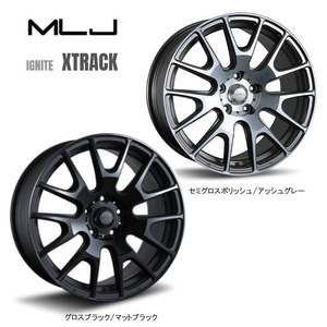 送料無料 MLJ IGNITE XTRACK 7.5J-17 +48 5H-100 (17インチ) 5H100 7.5J+48【4本セット 新品】