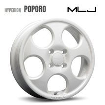 送料無料 MLJ HYPERION POPORO 4.5J-14 +45 4H-100 (14インチ) 4H100 4.5J+45【4本セット 新品】_画像1