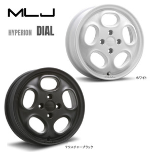 送料無料 MLJ HYPERION DIAL 4.5J-15 +43 4H-100 (15インチ) 4H100 4.5J+43【2本セット 新品】