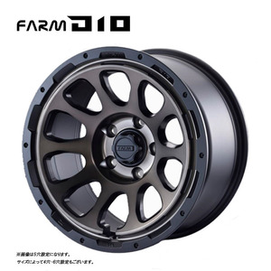 送料無料 モーターファーム D10 6J-16 －5 5H-139.7 (16インチ) 5H139.7 6J－5【4本セット 新品】