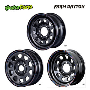 送料無料 モーターファーム FRAM DAYTONA 6.5J-16 +45 6H-139.7 (16インチ) 6H139.7 6.5J+45【2本セット 新品】