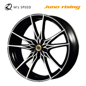 送料無料 エムズスピード juno rising 8J-19 +38 5H-114.3 (19インチ) 5H114.3 8J+38【1本単品 新品】