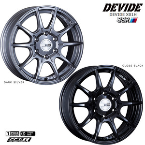 送料無料 SSR DEVIDE X01H for HIACE 6.5J-17 +38 6H-139.7 (17インチ) 6H139.7 6.5J+38【4本セット 新品】