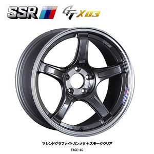 送料無料 SSR GTX03 5J-15 +45 4H-100 (15インチ) 4H100 5J+45【2本セット 新品】