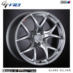 送料無料 SSR GTV 03 7.5J-18 +43 5H-114.3 (18インチ) 5H114.3 7.5J+43【4本セット 新品】