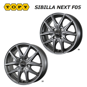 送料無料 トピー SIBILLA NEXT F05 6.5J-16 +48 5H-100 (16インチ) 5H100 6.5J+48【1本単品 新品】