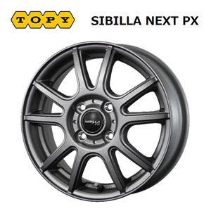 送料無料 トピー SIBILLA NEXT PX 3.5B-12 +44 4H-100 (12インチ) 4H100 3.5B+44【1本単品 新品】