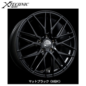 送料無料 トラストジャパン X-TECHNIC Spider 7.5J-18 +48 5H-100 (18インチ) 5H100 7.5J+48【1本単品 新品】