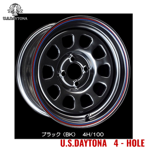 送料無料 トラストジャパン RED LINE U.S.Daytona 4HOLE 7J-15 +30 4H-100 (15インチ) 4H100 7J+30【2本セット 新品】