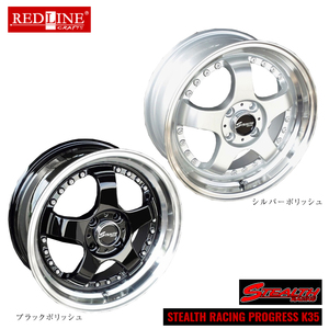 送料無料 トラストジャパン STEALTH RACING PROGRESS K35 SL/P 6.5J-16 +45 4H-100 (16インチ) 4H100 6.5J+45【4本セット 新品】